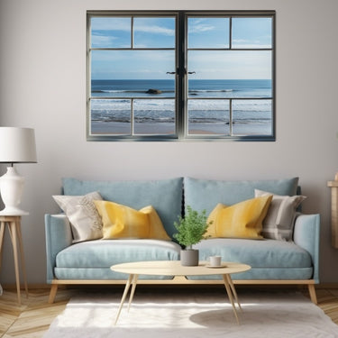 Ocean View Window Painting